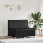 vidaXL Modulaire Sofa Eenheid Armless 2 pcs Zwart 55 x 74 x, Huis en Inrichting, Verzenden, Nieuw