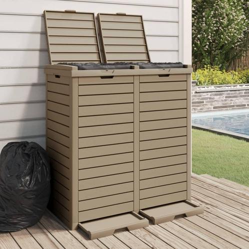 vidaXL Vuilnisbak voor buiten 78x41x86 cm polypropeen, Huis en Inrichting, Woonaccessoires | Prullenbakken, Nieuw, Verzenden