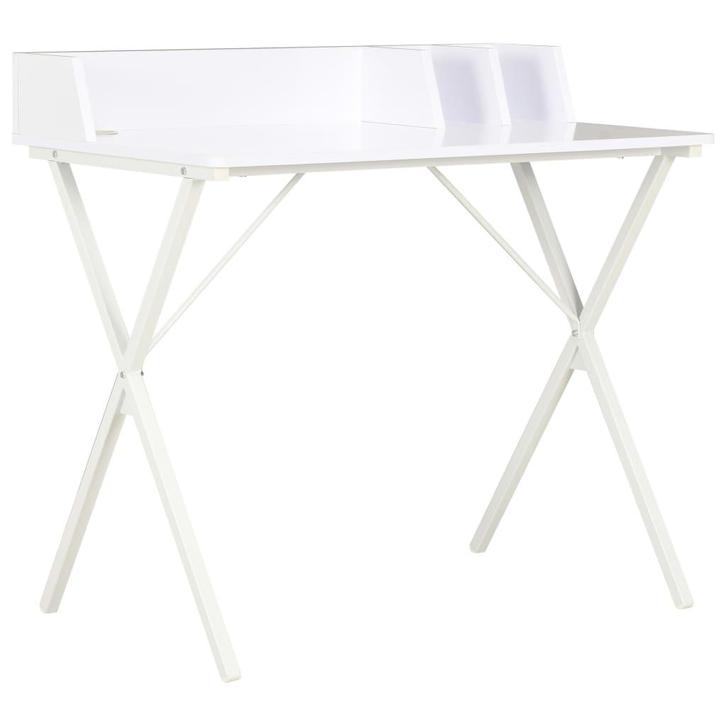 vidaXL Bureau 80x50x84 cm wit, Huis en Inrichting, Bureaus, Nieuw, Verzenden