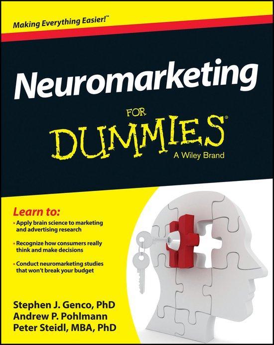 Neuromarketing For Dummies 9781118518588 Andrew P. Pohlmann, Boeken, Taal | Engels, Gelezen, Verzenden
