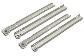 Paar ladegeleiders 60 cm wit, Doe-het-zelf en Bouw, Hang- en Sluitwerk, Klink of Kruk, Nieuw, Overige materialen