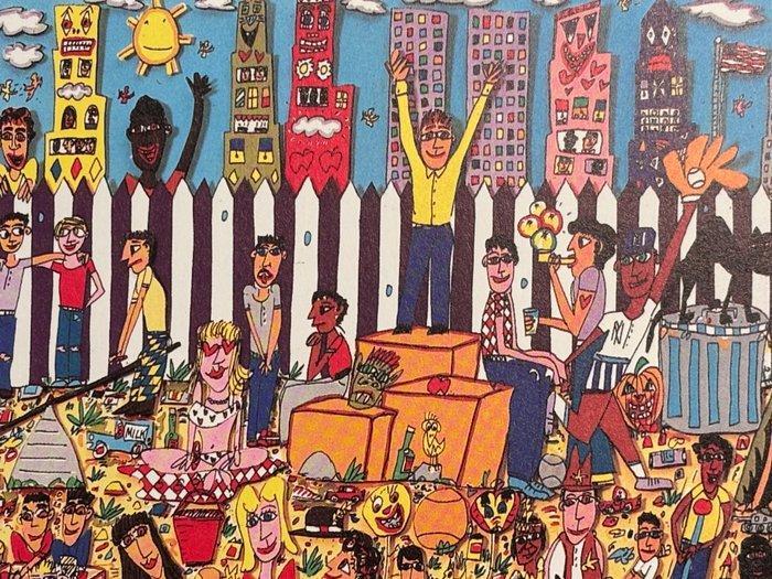 James Rizzi (1950-2011) - The Park Pond, Antiek en Kunst, Antiek | Overige Antiek