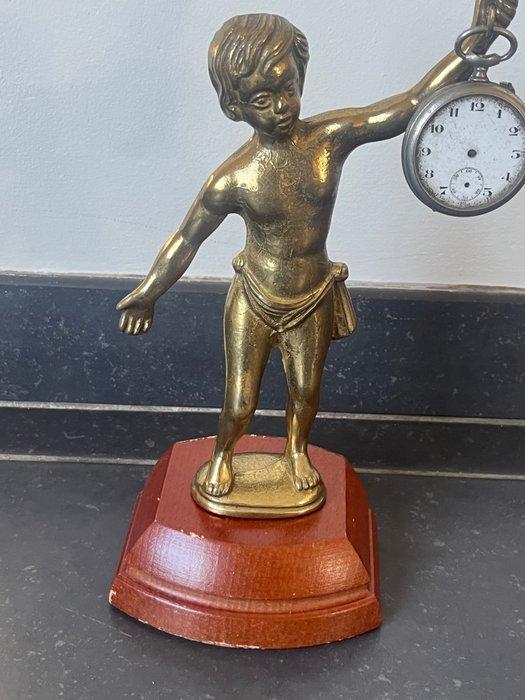 Pocket watch holder - putto groot formaat, Antiek en Kunst, Curiosa en Brocante
