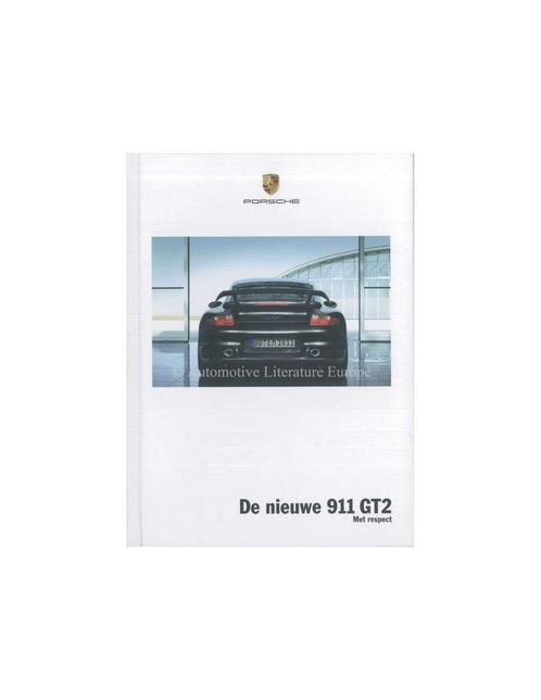 2008 PORSCHE 911 GT2 HARDCOVER BROCHURE NEDERLANDS, Livres, Autos | Brochures & Magazines