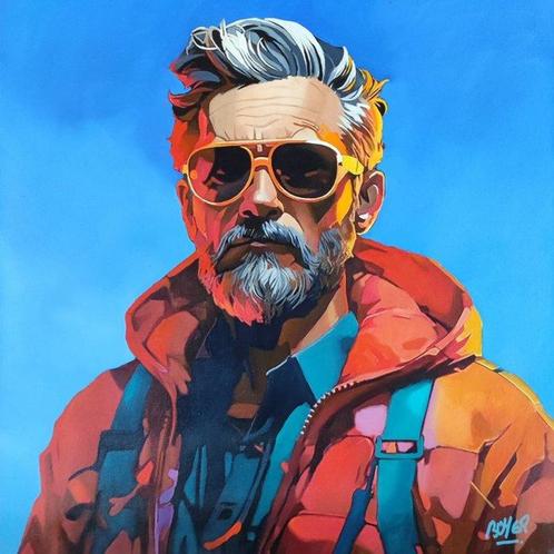 BOYER Marc - ANAPURNA (original oil painting), Antiek en Kunst, Kunst | Schilderijen | Modern