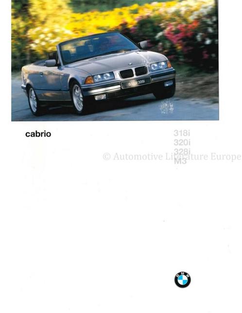 1996 BMW 3 SERIE CABRIOLET BROCHURE NEDERLANDS, Livres, Autos | Brochures & Magazines