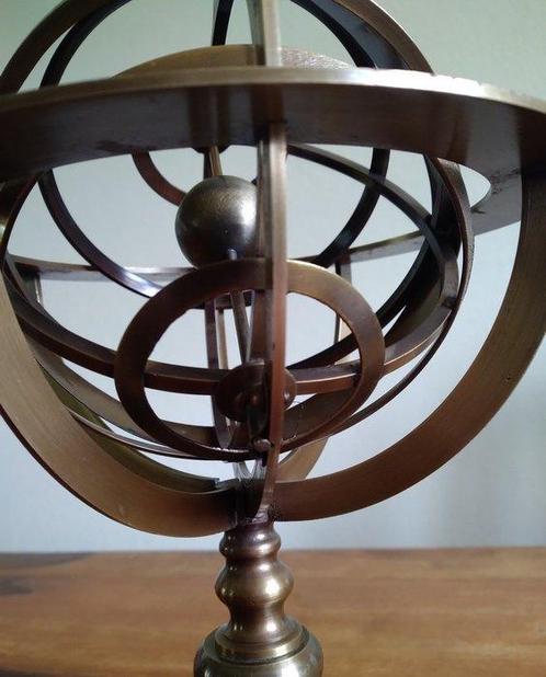 Armillarium - Verguld messing - 1990 - Ptolemeïsche sfeer, Antiek en Kunst, Curiosa en Brocante