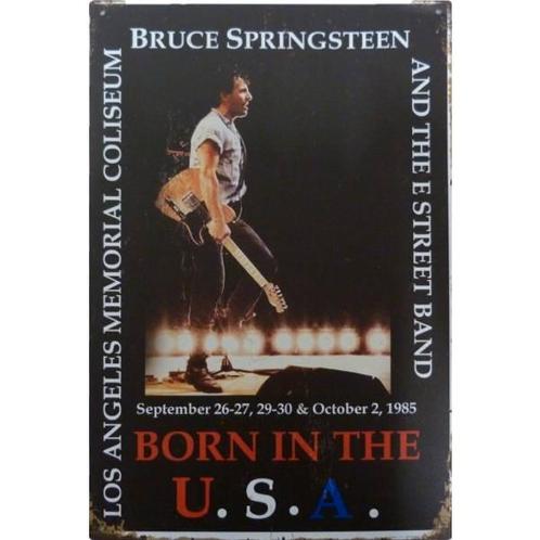 Wandbord reclamebord schild Bruce Springsteen concertbord, Verzamelen, Retro, Huis en Inrichting, Verzenden