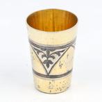 Sovjet Wodka cups - Beker (6) - .875 (84 Zolotniki) zilver, Antiek en Kunst