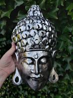 Statue, Tien grote handgemaakte houten Boeddha hoofden - 33