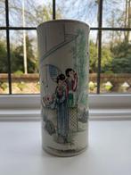 Antieke Chinese Famille Rose Hoedenstand Vaas - Porselein -