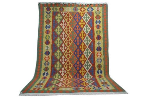 Handgeweven Turkse Kelim tapijt Wol ca. 300 x 200 cm. Nieuw, Huis en Inrichting, Stoffering | Tapijten en Vloerkleden