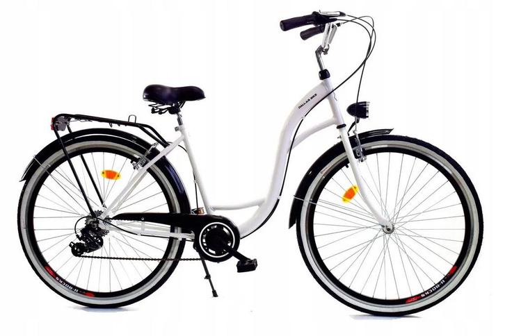 Meisjesfiets - 26 inch - met 7 versnellingen - wit zwart, Fietsen en Brommers, Fietsen | Kinderfietsjes, Nieuw, Ophalen of Verzenden