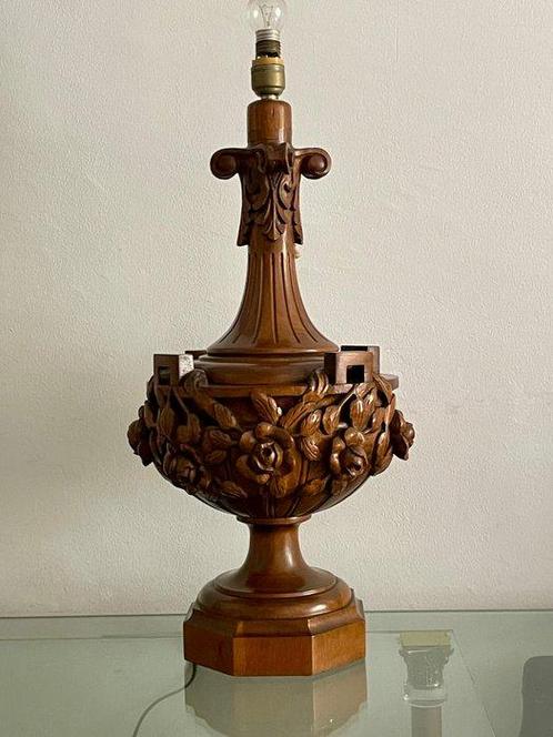 Lamp - Hout, Antiek en Kunst, Curiosa en Brocante