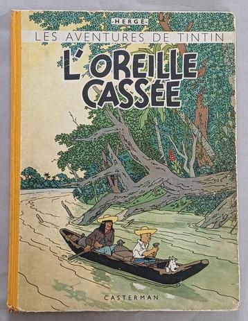 Tintin T6 - Loreille cassée (A23) - C - 2e édition couleur beschikbaar voor biedingen