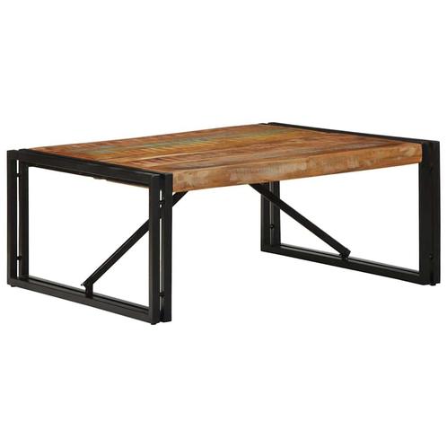 vidaXL Salontafel 80x80x35 cm massief gerecycled hout, Huis en Inrichting, Tafels | Salontafels, Nieuw, Verzenden