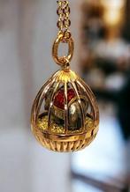 A. Hollming Imperial Russian 56 Gold  Pendant Egg With, Handtassen en Accessoires