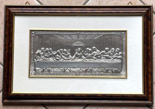 CENACOLO de LEONARDO da VINCI - bas-relief sur plaque, Antiek en Kunst, Antiek | Zilver en Goud