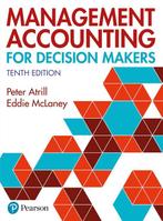 Management Accounting for Decision Makers 9781292349459, Boeken, Verzenden, Zo goed als nieuw, Peter Atrill