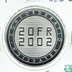 Zwitserland 20 franc 2002 (PROOF) Expo 2002, Verzenden, Losse munt, Goud