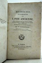 W. Robertson - Recherches historiques sur lInde ancienne -, Antiek en Kunst
