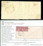 Italiaanse oude staten - Toscane 1851 - 1 crazia strook van, Postzegels en Munten, Gestempeld