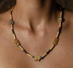 LÉgypte ancienne collier avec des amulettes udjat vernies, Verzamelen