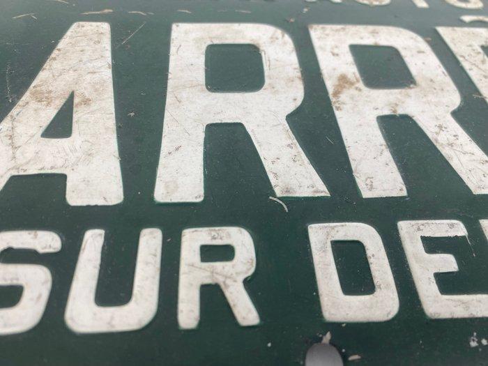 Bushalte sncv - Reclamebord - Aluminium, Antiquités & Art, Antiquités | Assiettes décoratives & Carrelages