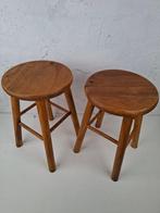 Tabouret - Bois - 2 pièces de stèle en pin