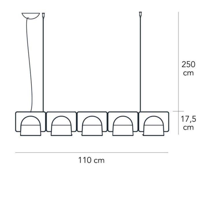 Fontana Arte - Studio Klass - Lampe à suspendre - Igloo 5, Antiquités & Art, Antiquités | Meubles | Chaises & Canapés