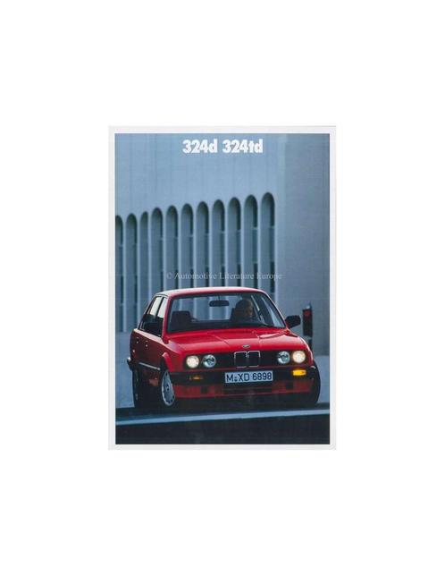 1989 BMW 3 SERIE DIESEL BROCHURE NEDERLANDS, Boeken, Auto's | Folders en Tijdschriften