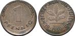 1 Pfennig Fehlpraegung stark dezentriert 1950 Brd:, Postzegels en Munten, Verzenden, België