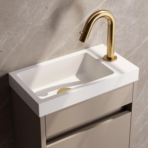 Opbouw Fonteinkraan Brauer Gold Edition Met Gebogen Uitloop, Doe-het-zelf en Bouw, Sanitair, Kraan, Nieuw, Ophalen of Verzenden