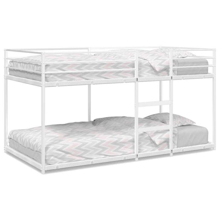 Stapelbed Staal Wit | Retour Deal | 55% Korting, Huis en Inrichting, Slaapkamer | Bedden, 90 cm, 190 cm of minder, Wit, Nieuw