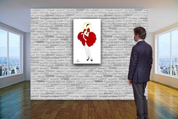 Marco Lodola (1955) - Ballerina, Antiek en Kunst, Kunst | Schilderijen | Modern