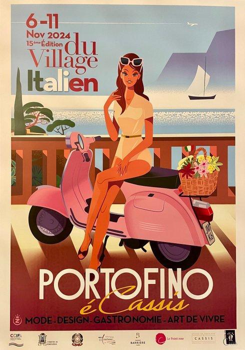 Monsieur Z - Portofino - Viva La Vespa - Année 2024, Antiek en Kunst, Kunst | Tekeningen en Fotografie