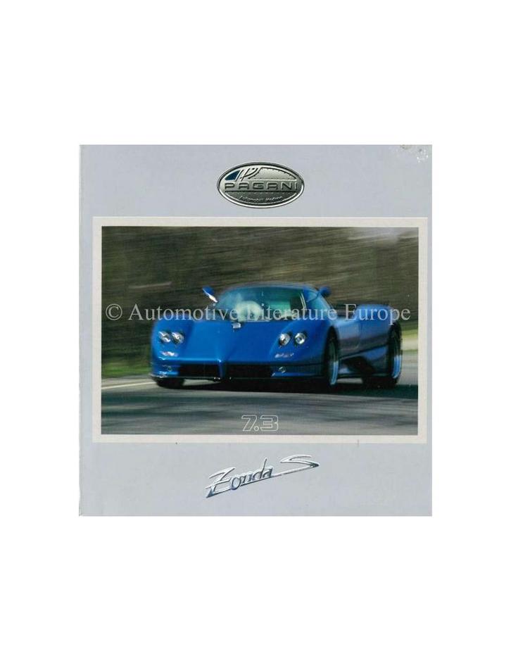 2002 PAGANI ZONDA S 7.3 PERS CD, Autos : Divers, Modes d'emploi & Notices d'utilisation