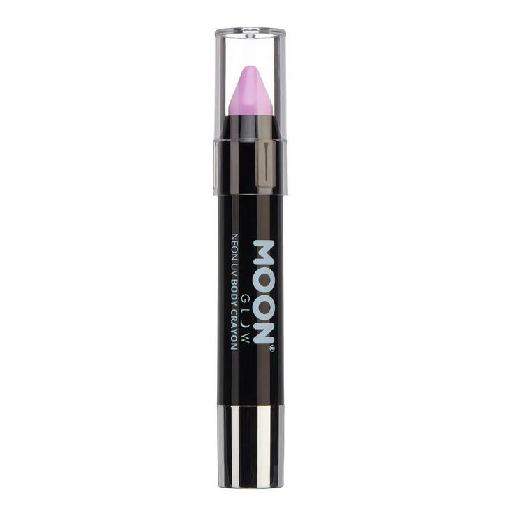 Moon Glow Pastel Neon UV Body Crayons Pastel Lilac 3.2g, Hobby en Vrije tijd, Feestartikelen, Nieuw, Verzenden