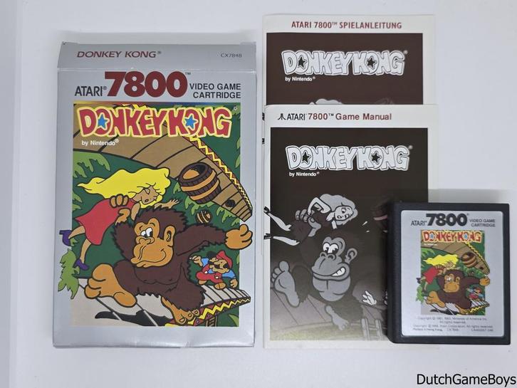 Atari 7800 - Donkey Kong, Games en Spelcomputers, Spelcomputers | Atari, Gebruikt, Verzenden