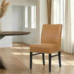 Leren eetkamerstoel Hold - Vintage Cognac (cognac) - Poten, Bruin, Nieuw, Leer, Ophalen of Verzenden