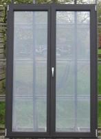 pvc terrasraam , raam , chassis 140 x 210 zwartbruin 8022, 75 tot 150 cm, Kunststof, Deurkozijn, Nieuw