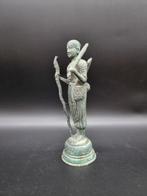 Beeld, Bronze Vintage Monk - 25 cm - Brons, Antiquités & Art, Art | Objets design