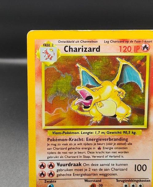 WOTC Pokémon - 1 Card - Set Base - Charizard Holo 4/102, Hobby en Vrije tijd, Verzamelkaartspellen | Pokémon