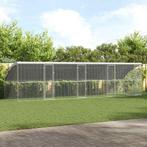 vidaXL Kippenhok Zilver 800 x 200 x 198.5 cm Gegevens staal, Dieren en Toebehoren, Verzenden, Nieuw