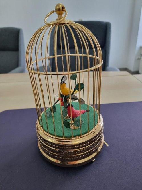 Machine originale à oiseaux chanteurs avec 2 oiseaux de Karl, Antiquités & Art, Antiquités | Horloges
