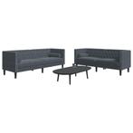 vidaXL 2-delige Loungeset Chesterfield en bolsters fluweel, Huis en Inrichting, Verzenden, Nieuw