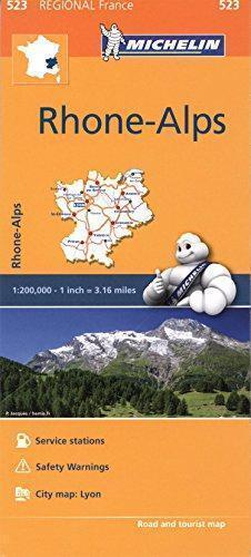 Rhone, Alps: Map: 523 (Michelin Regional Maps), Michelin, Livres, Livres Autre, Envoi