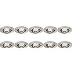 Spot Armatuur 10 Pack - Pragmi Alpin Pro Rond - GU10 Fitting, Verzenden, Nieuw