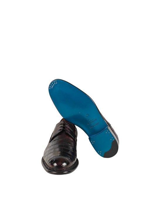 SUTOR MANTELLASSI Brown Goodyear Derby Shoes 100% Alligator, Kleding | Heren, Schoenen