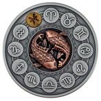 Niue. 1 Dollar 2020 Pisces - Zodiac Signs - Antique Finish,, Postzegels en Munten